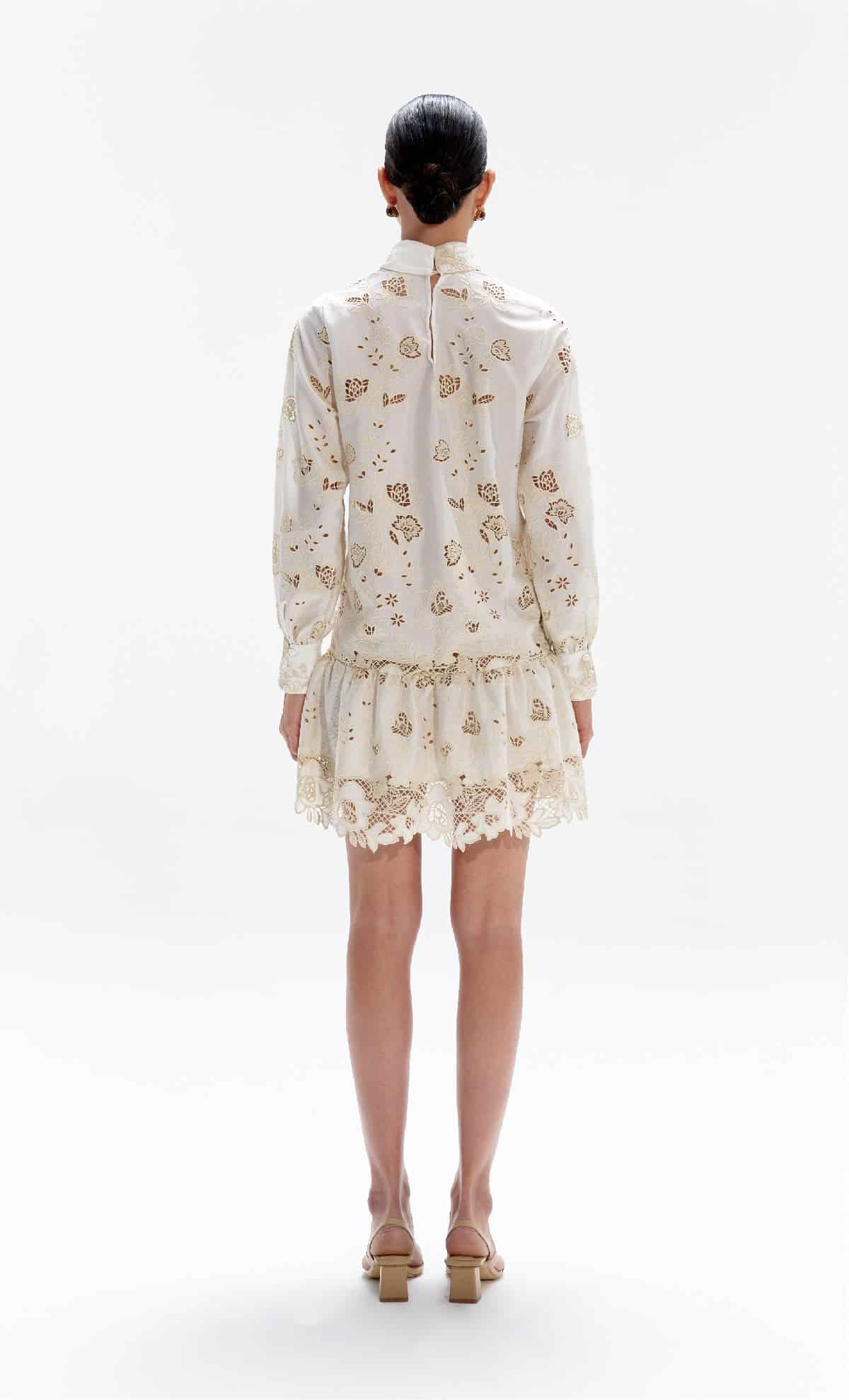 Vestido corto Bauer Créme - miniatura 2