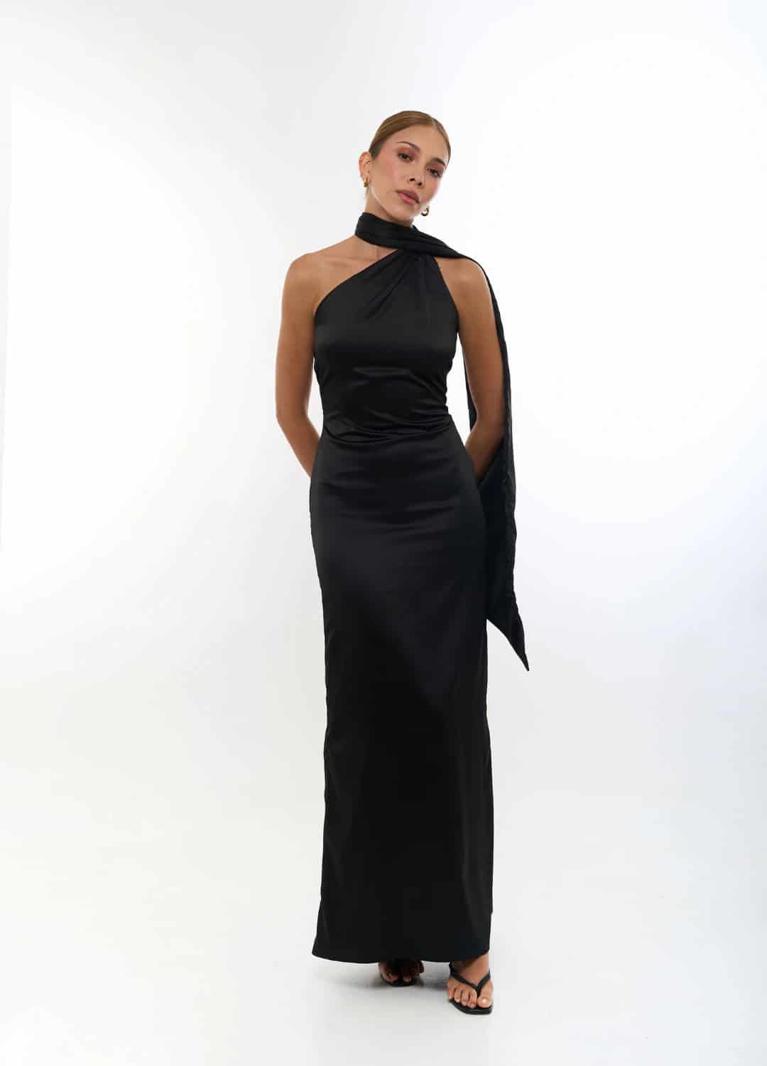 Vestido Maid Of Honor Negro - miniatura 1