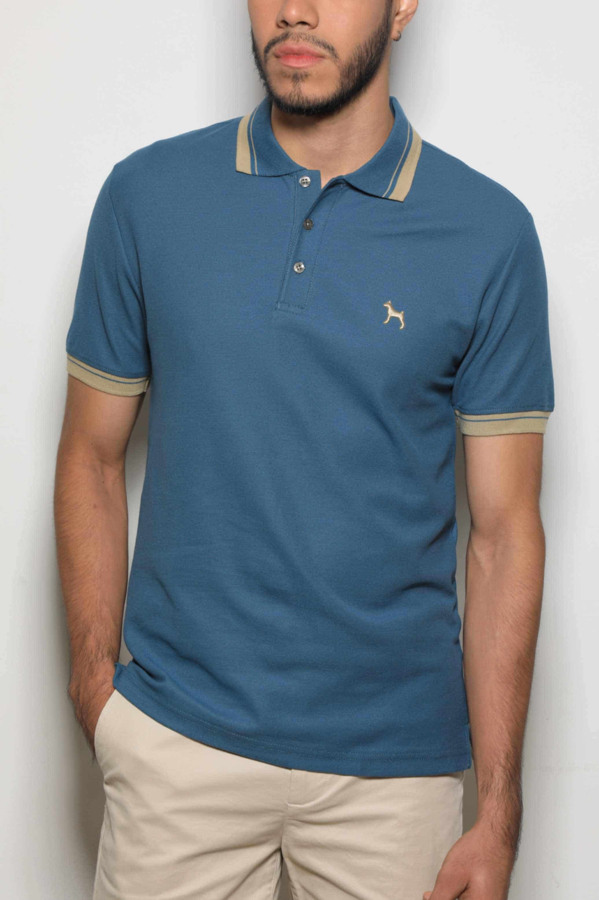 Polo Básica Azul Acero - miniatura 3