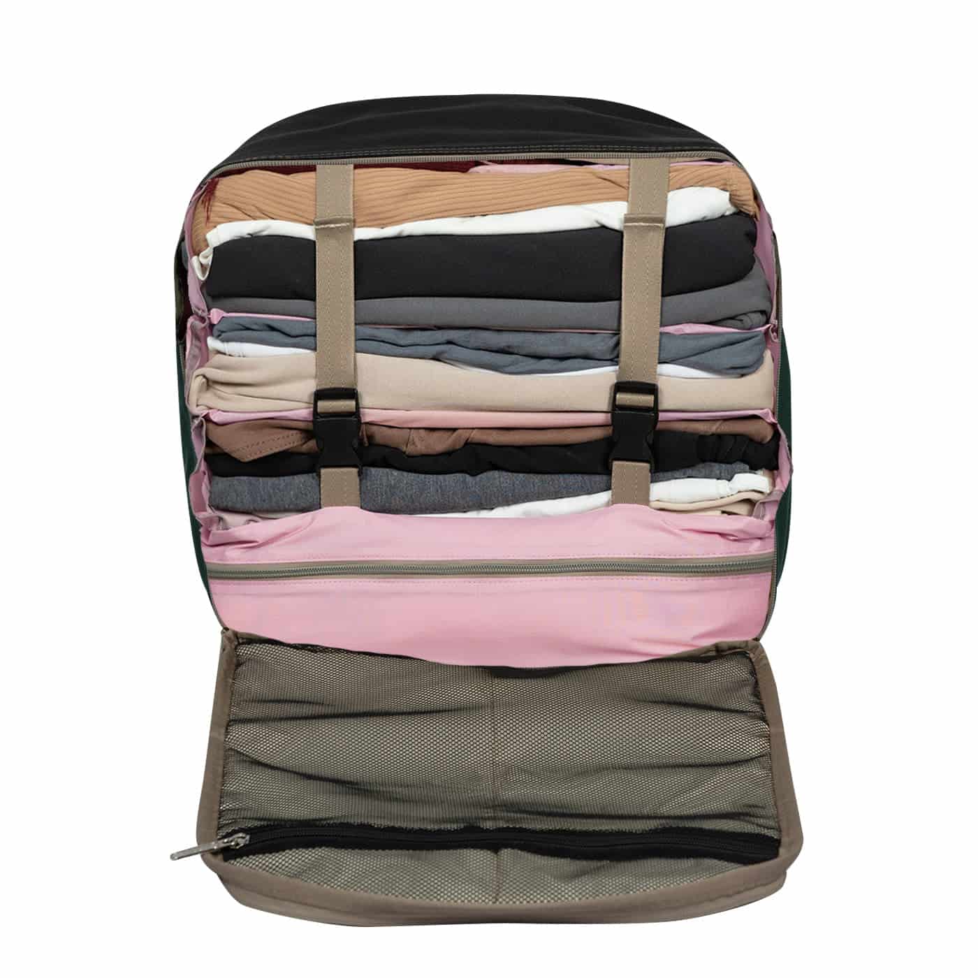 Cubos Organizador de viaje Acordeon 6 compartimientos Light Rosado - miniatura 4