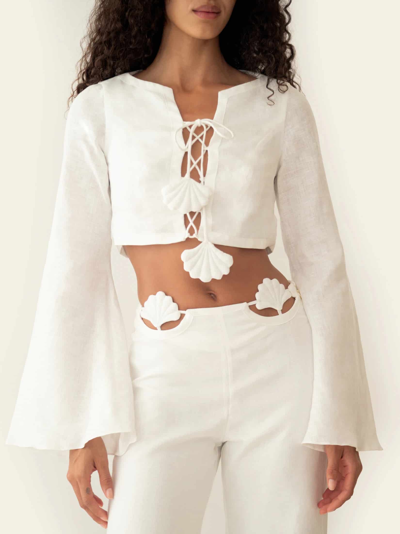 AMELIE PANT IVORY - miniatura 3