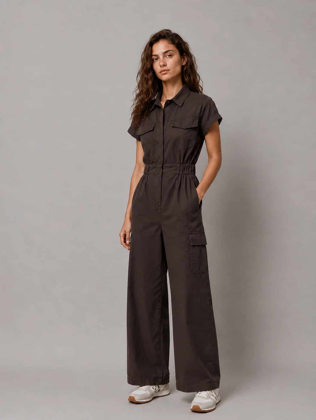 Organic Cotton Cargo Jumpsuit - miniatura 10