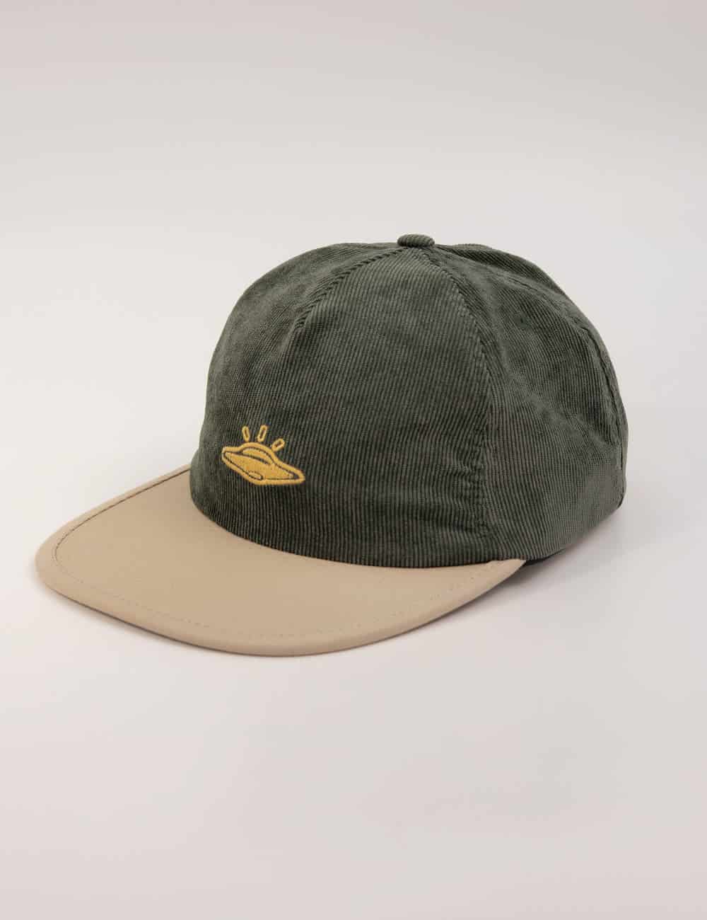 Gorra Desestructurada pana astral verde + beige - miniatura 1