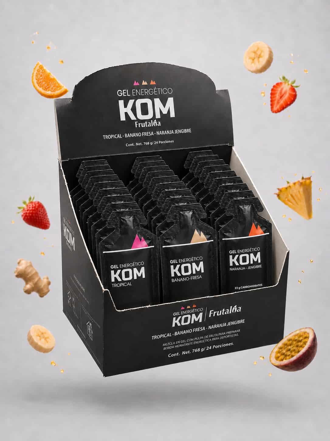 Gel Energético KOM 23 g de Carbohidratos | Caja x24 - miniatura 5