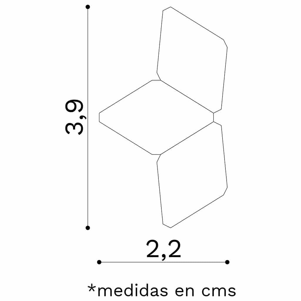 Aretes 3 rombos pequeños (XS) - miniatura 3