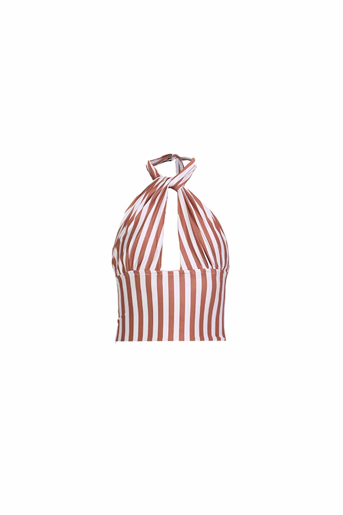 Halter Top in Rust Stripes - miniatura 4