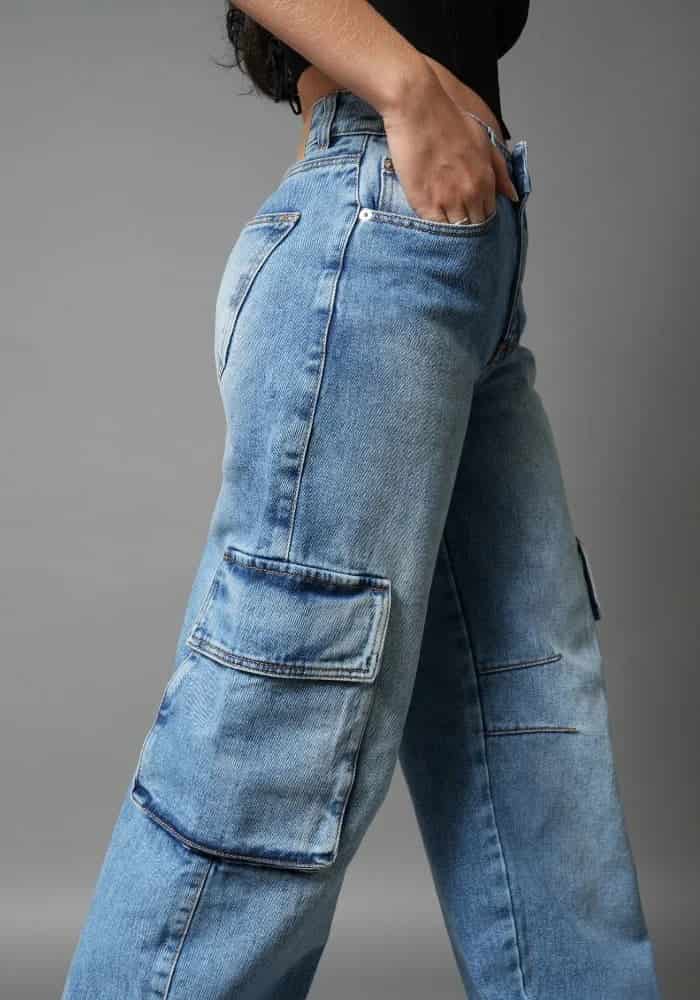 Jean Rigido Wide Leg Balloon Cargo - miniatura 2