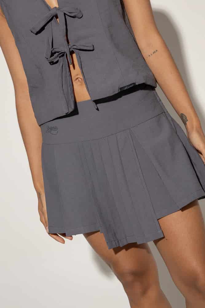 Set Chaleco y Falda Redemption-Gris - miniatura 5