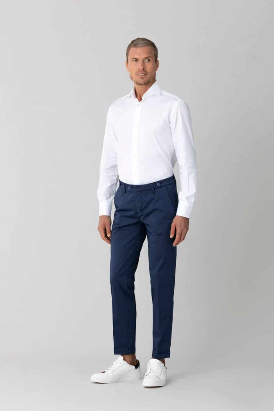 Men's blue mauro pants - miniatura 2