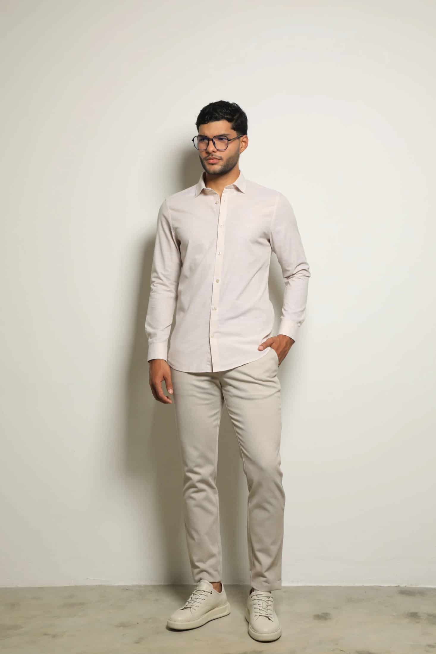 Camisa Manga Larga Khaki - miniatura 1