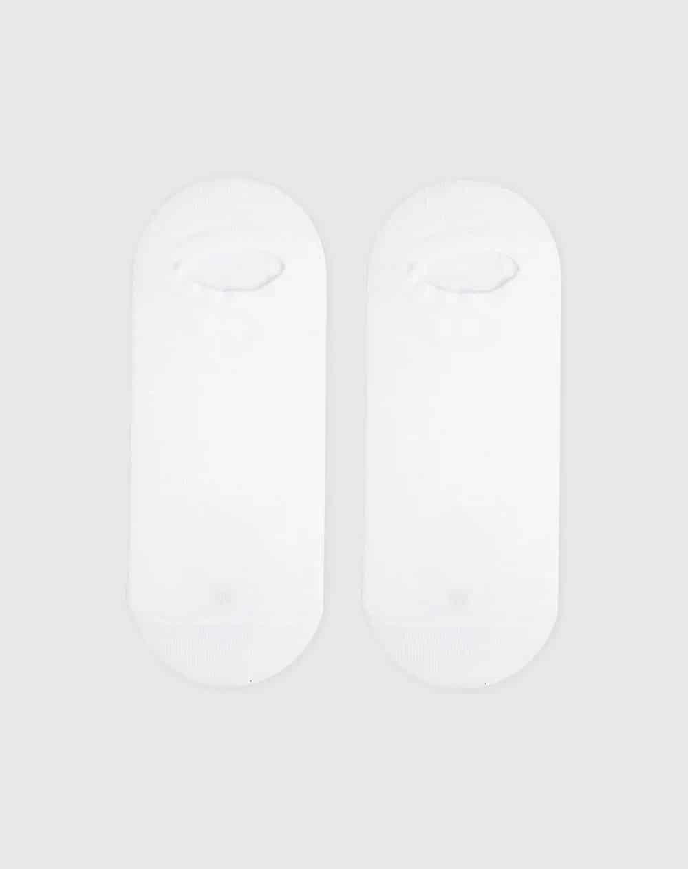 Medias hombre baleta algodón pack x2 blancas - miniatura 10