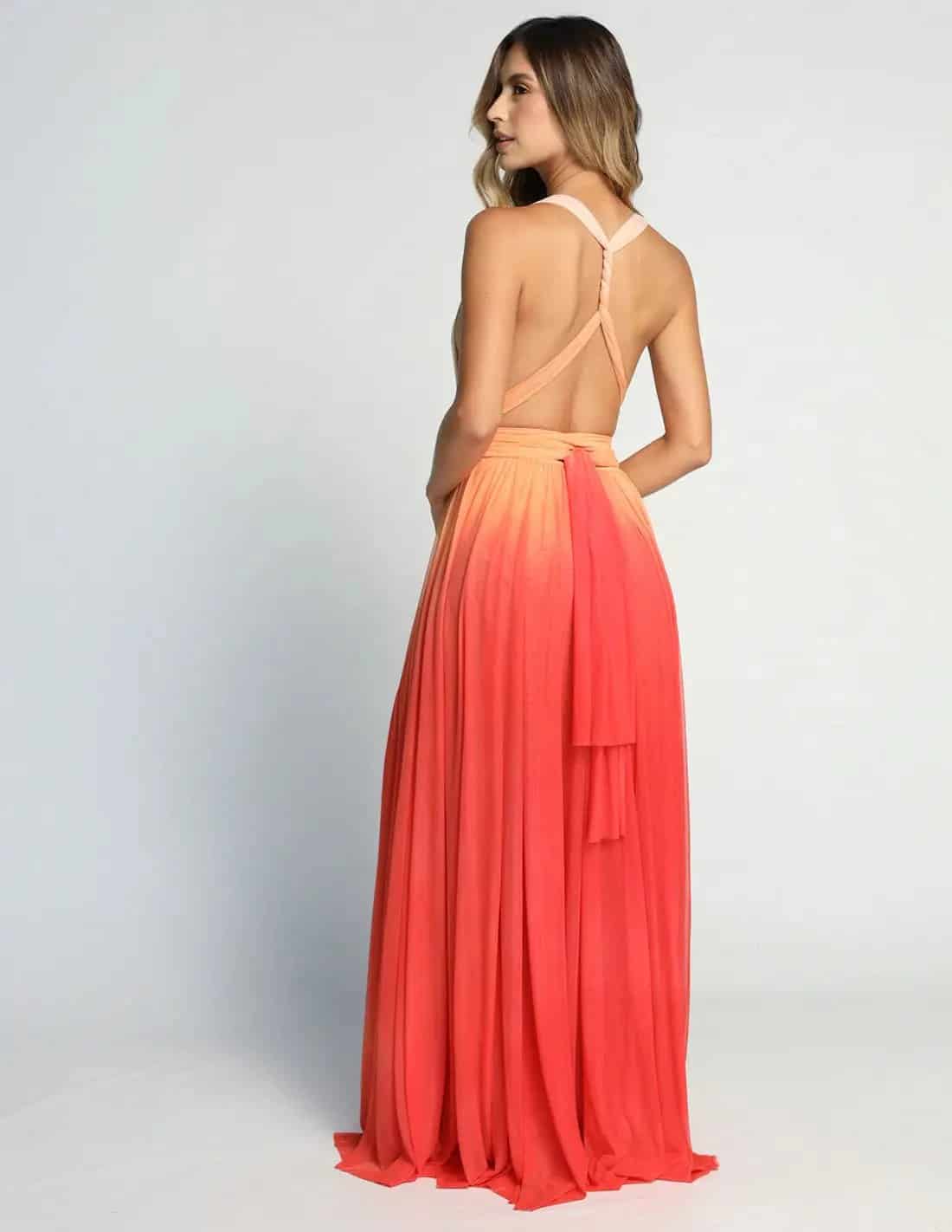 Vestido Hydra Yellow + Salmon + Tomato - miniatura 2