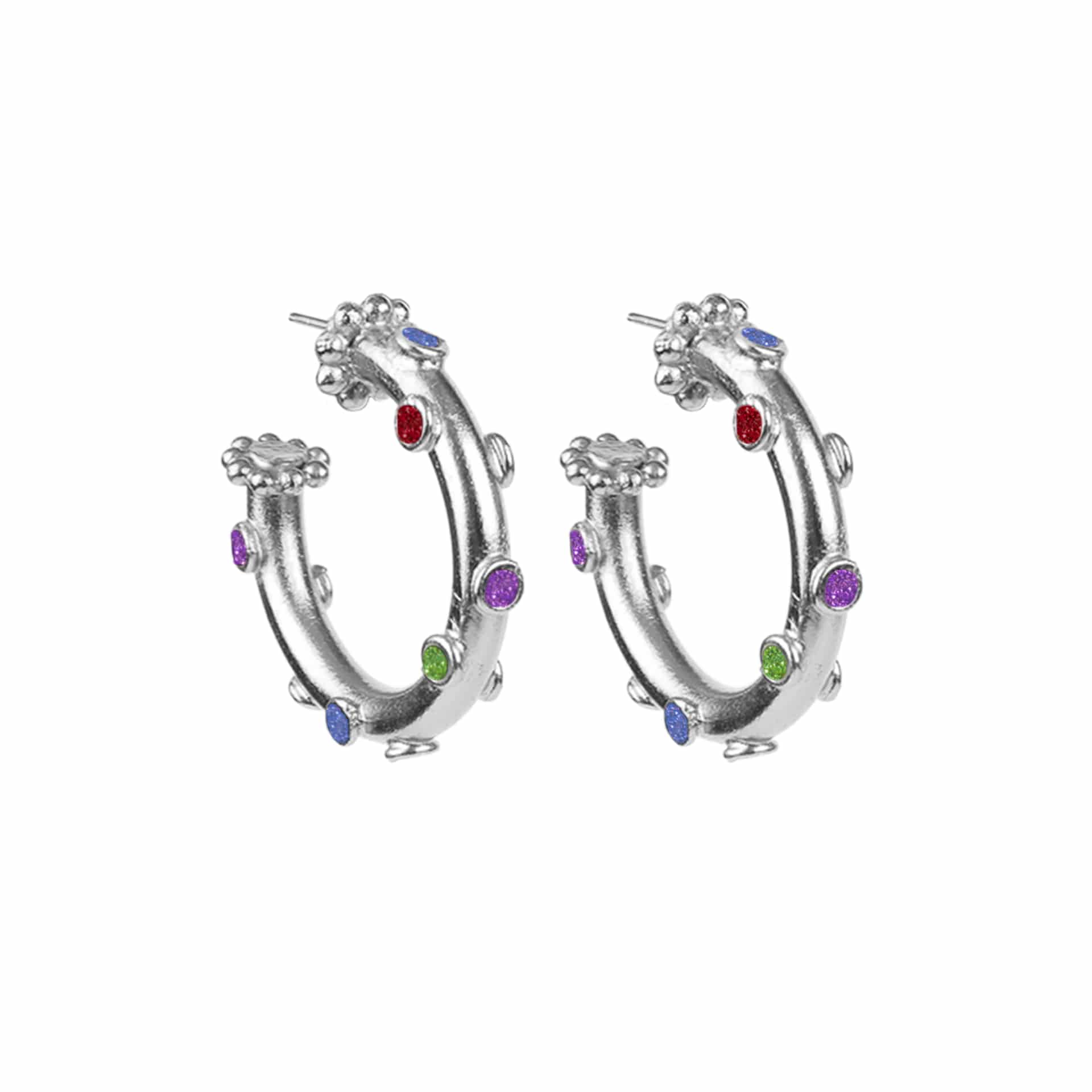 Candongas Trufa Baby Plata - miniatura 1