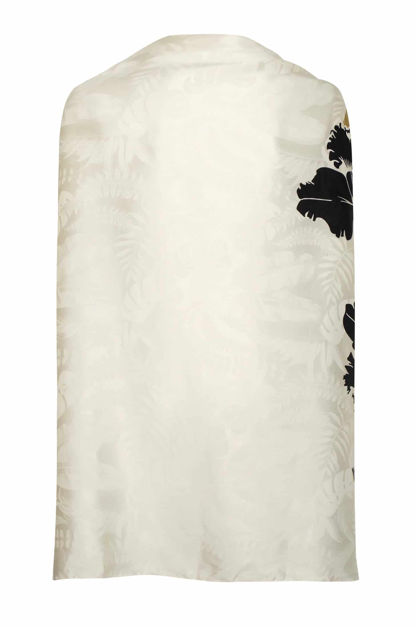 Capote Silk Jacquard Cape / Black Orchids - miniatura 2