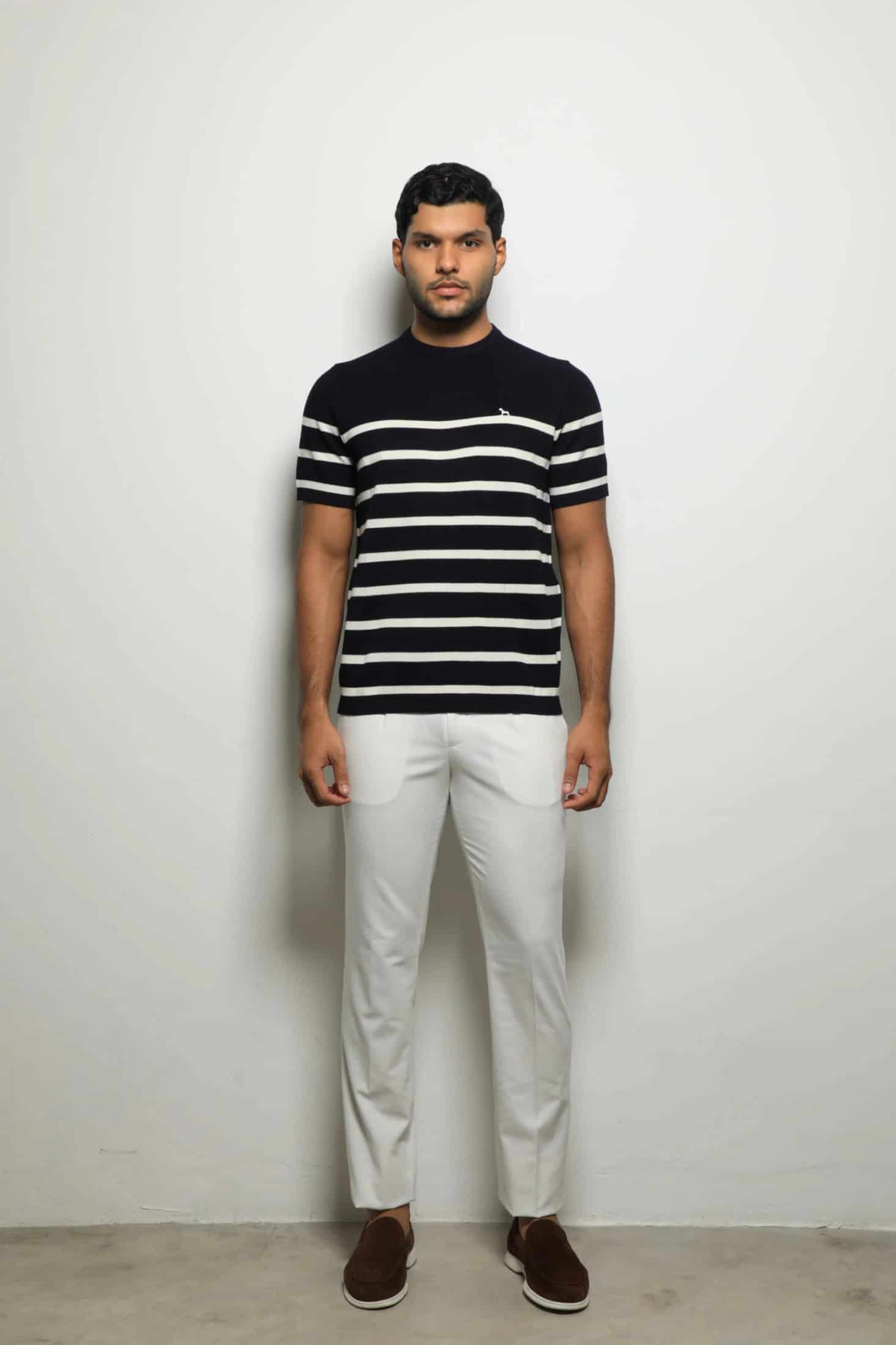 Suéter Tejido Fashion Navy/Rayas - miniatura 1