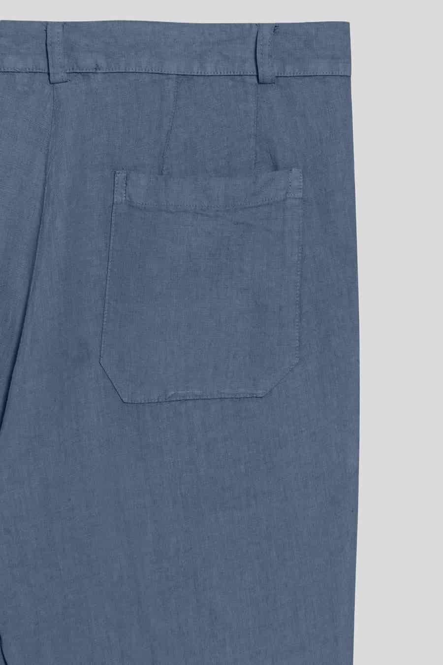 Men's linen pants blue horizon - miniatura 3