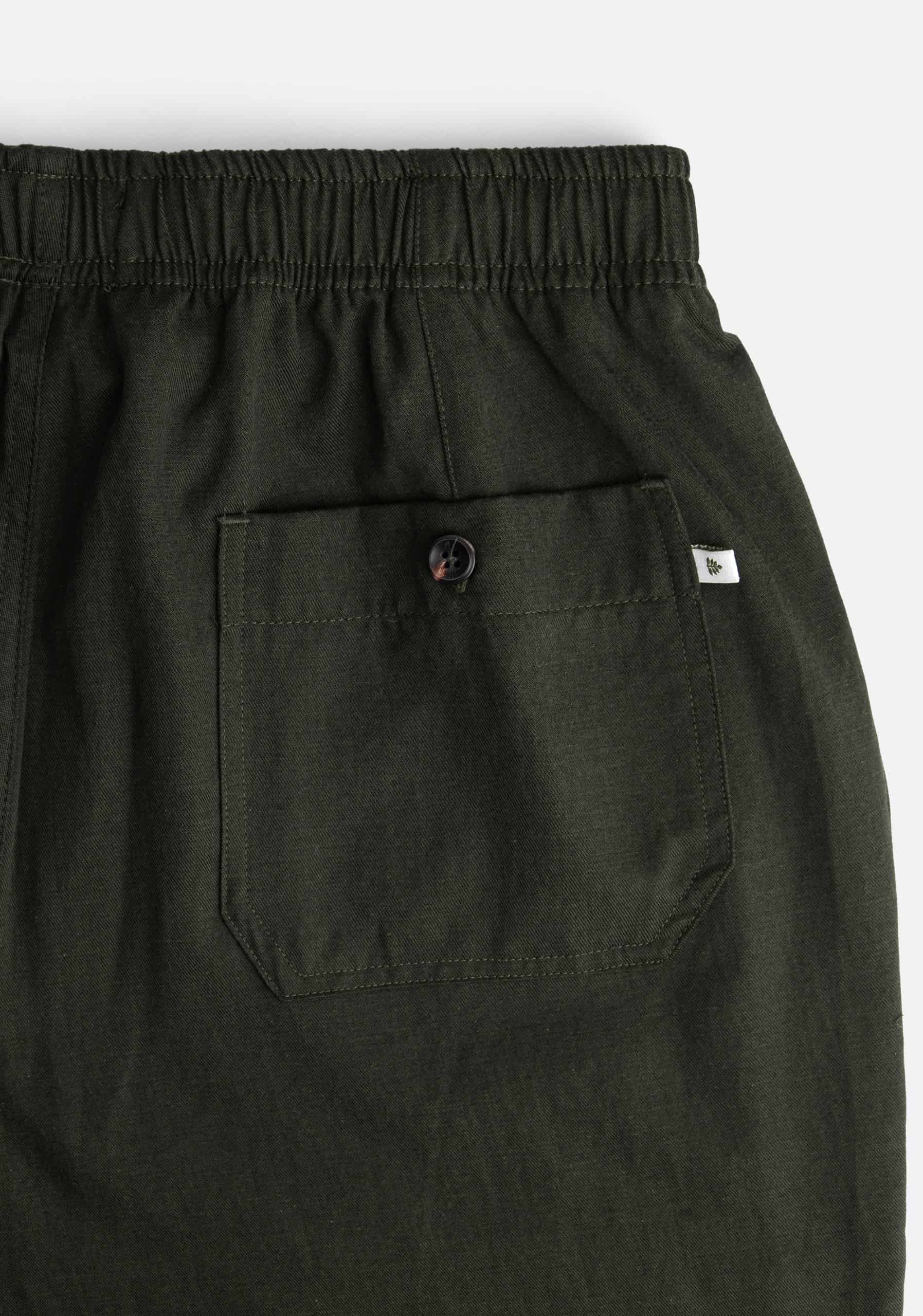 Pantalon H Hopkins Jogger Lino Verde Osc - miniatura 4