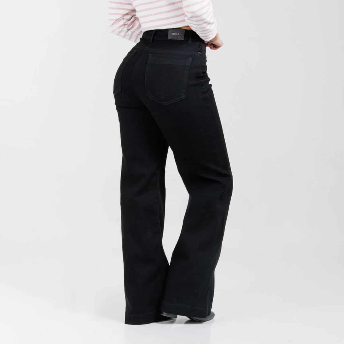 Jean Wde Leg Negro Ax-3158 Licrado - miniatura 2