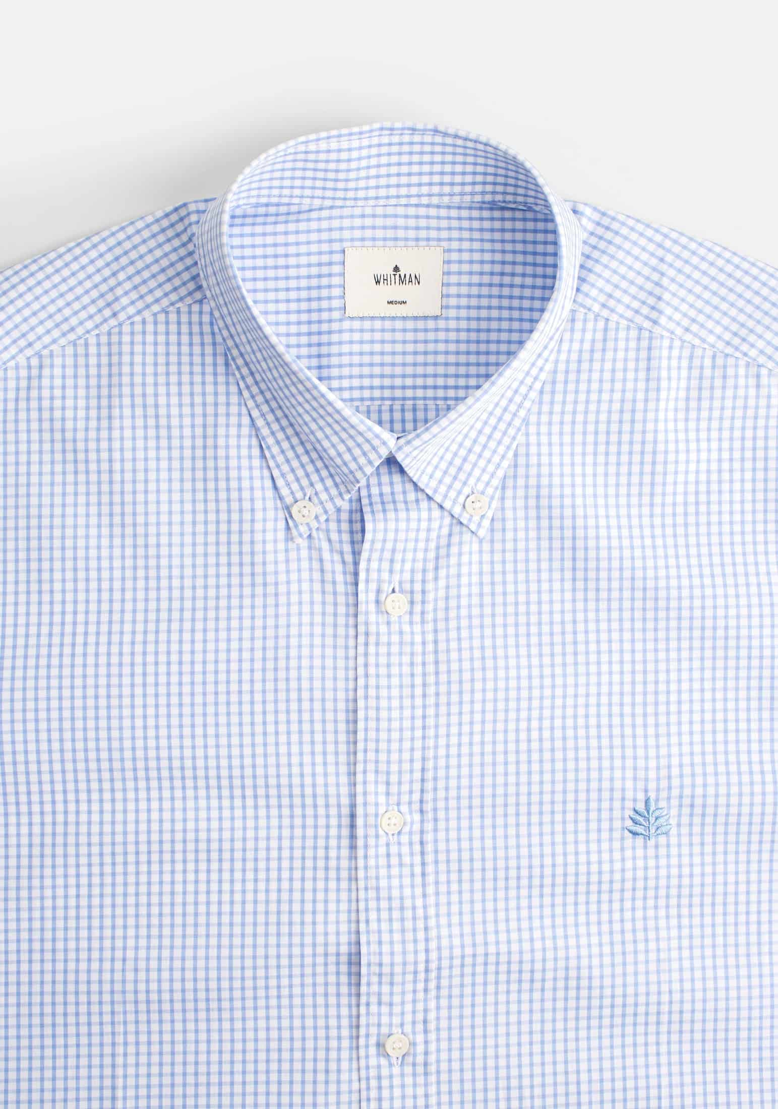 Camisa H CBD Cuadros L-Azl Azul Claro - miniatura 2