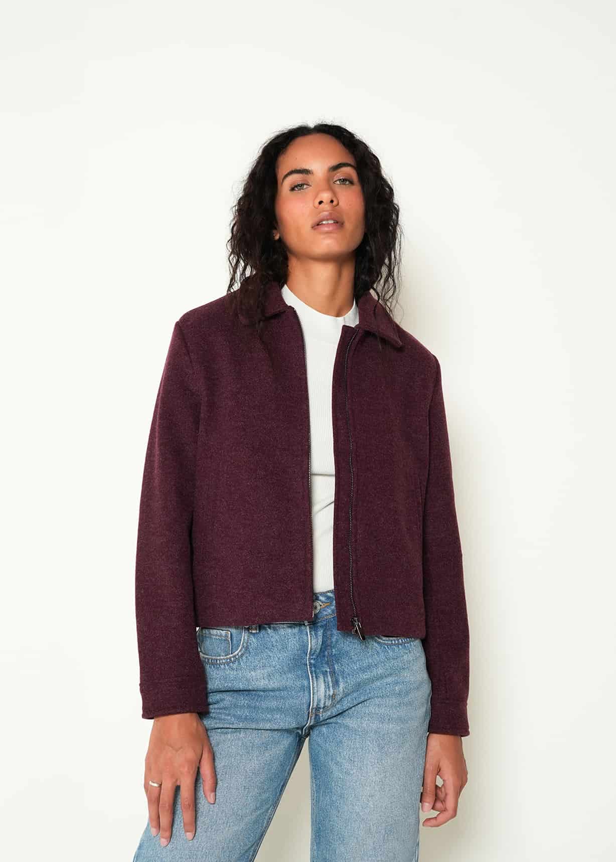 Chaqueta manga larga cuello clásico - miniatura 1