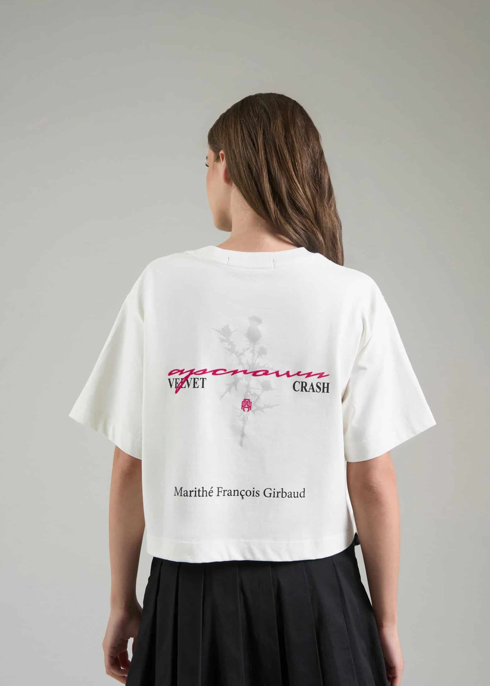 WHITE FLOWER CROP TOP - miniatura 4