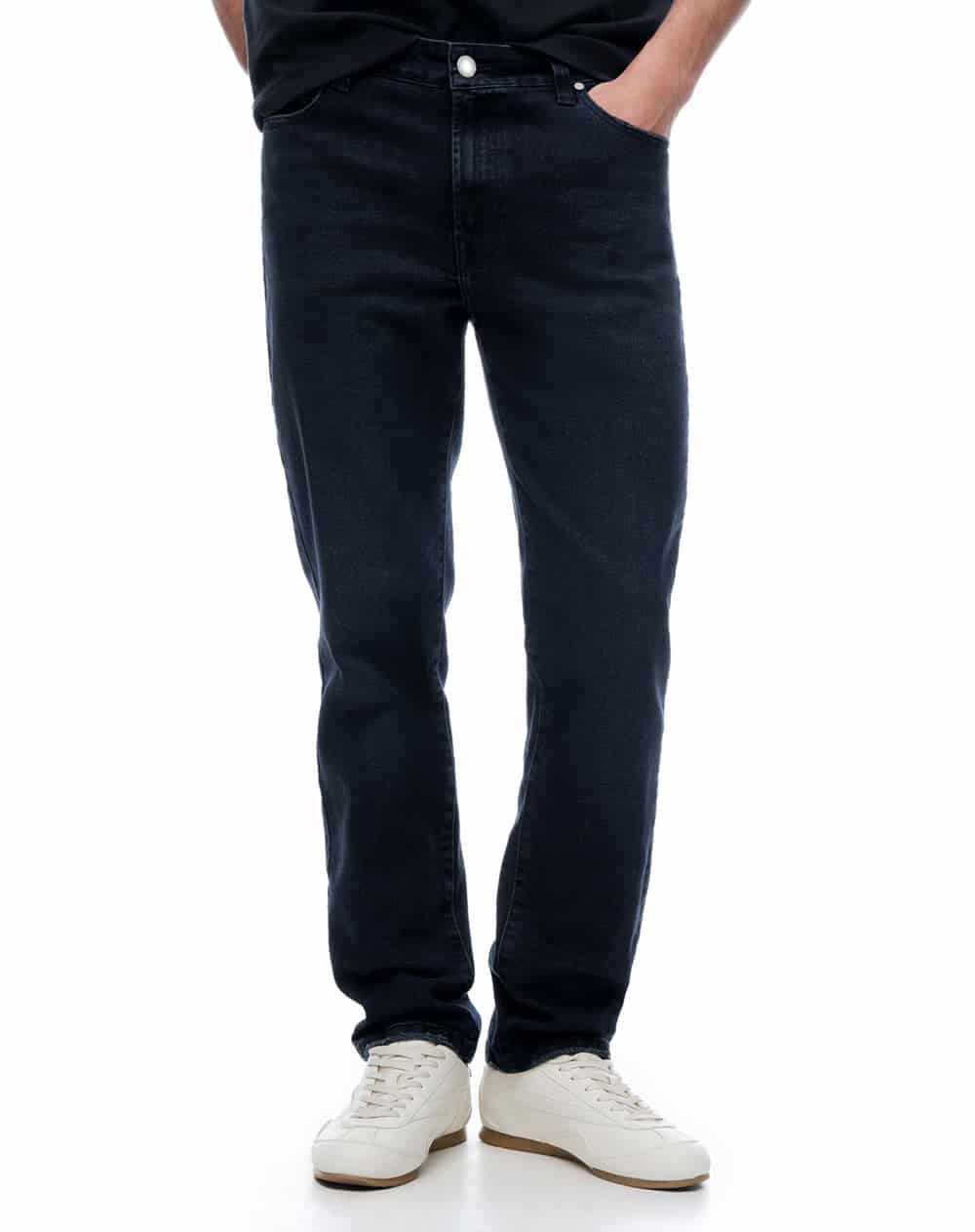 Jean slim tiro medio indigo oscuro hombre - miniatura 3