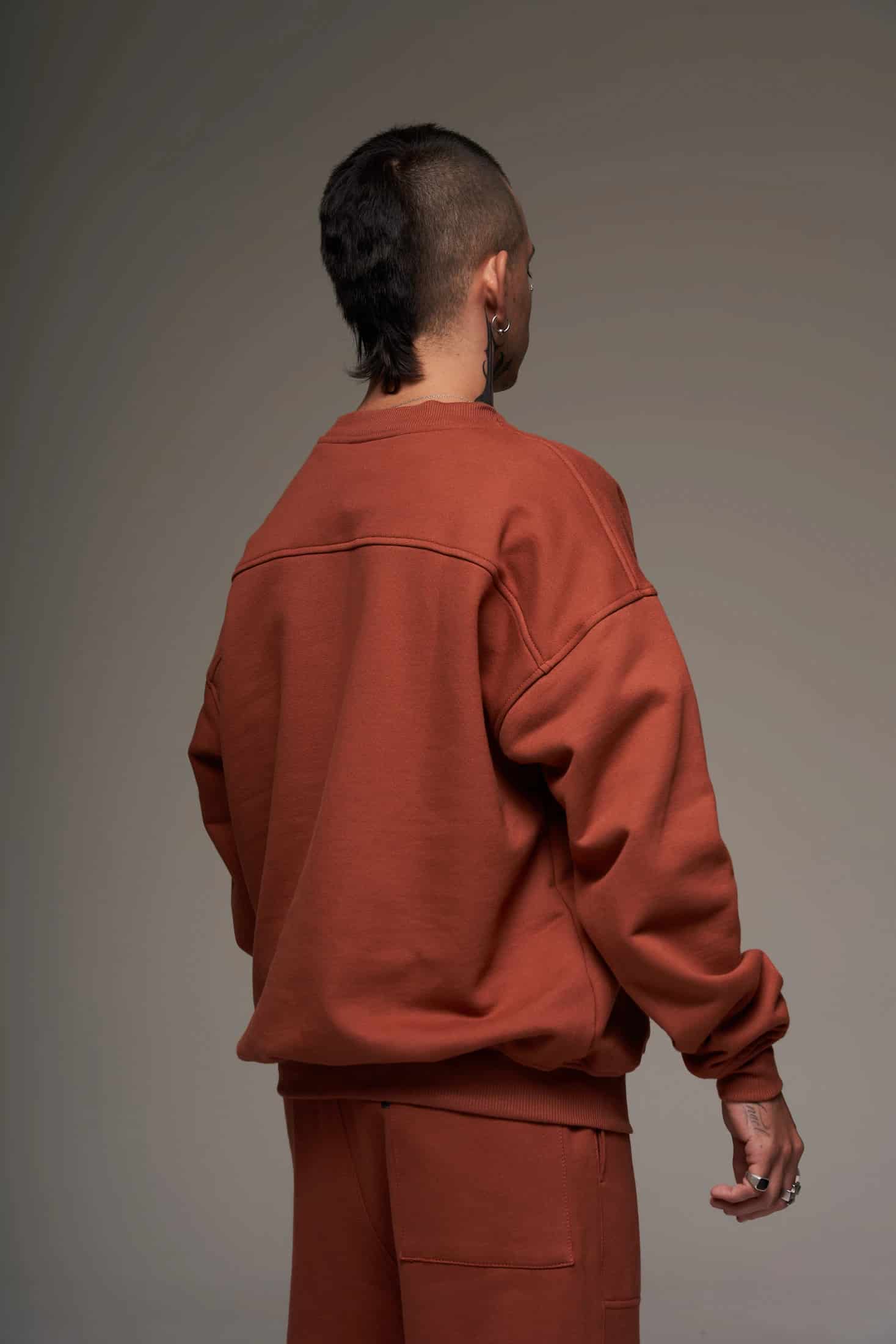 Crewneck Terracota 400 gramos 100 % Algodón - miniatura 4
