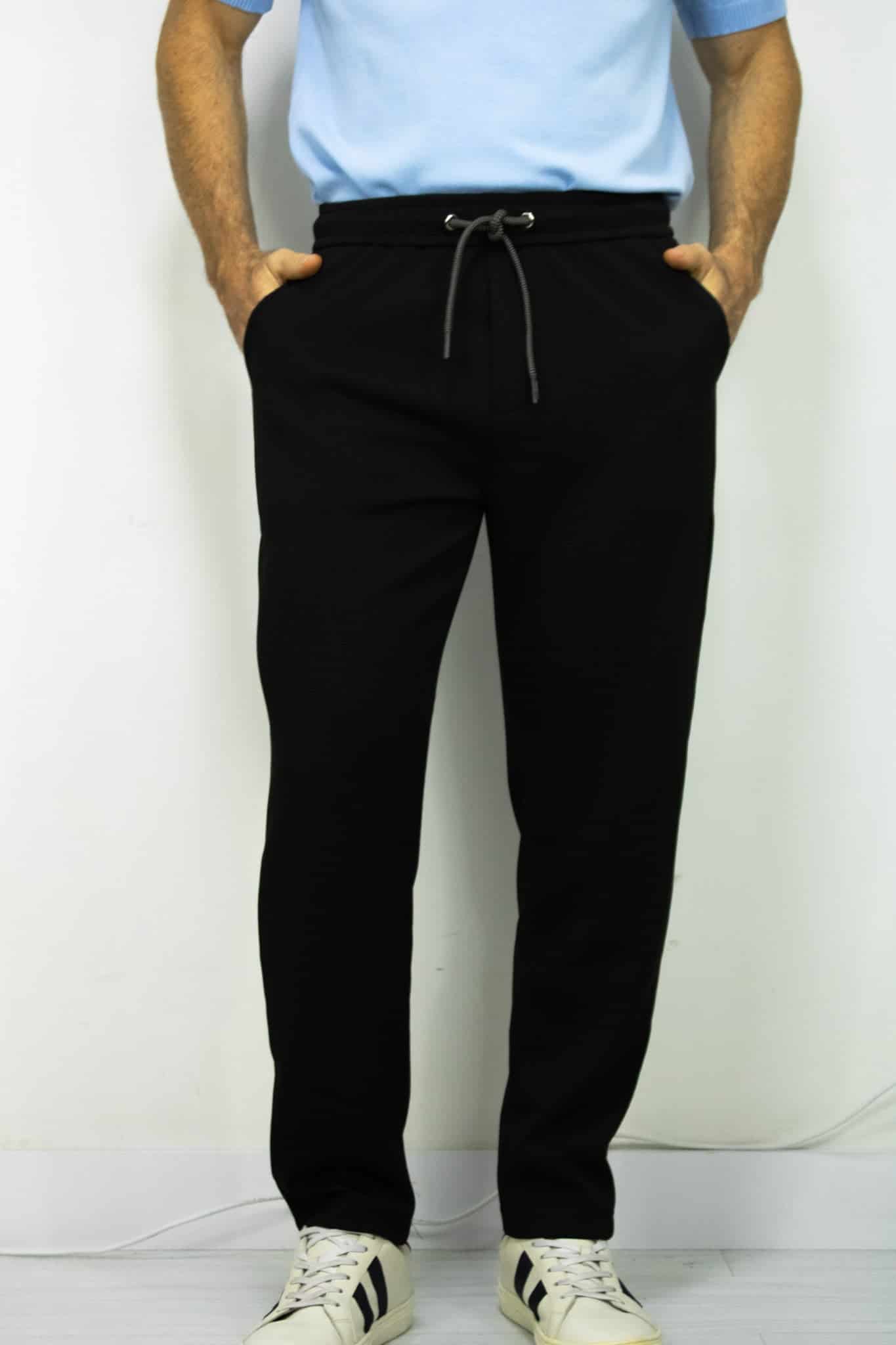 JOGGER TEXTURIZADO NEGRO PARA HOMBRE - miniatura 1
