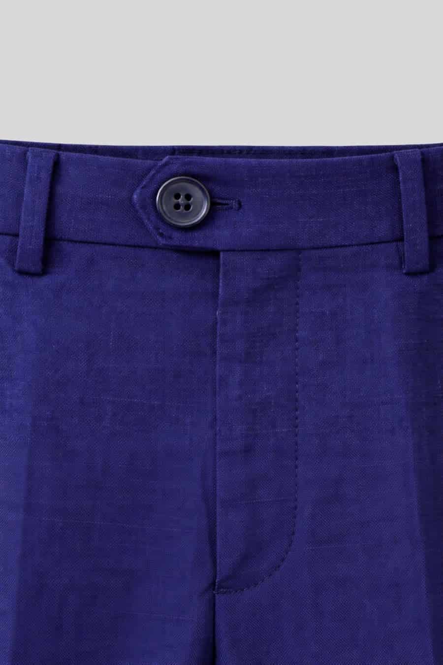 Men's mixed fabric navy vittorio set - miniatura 10