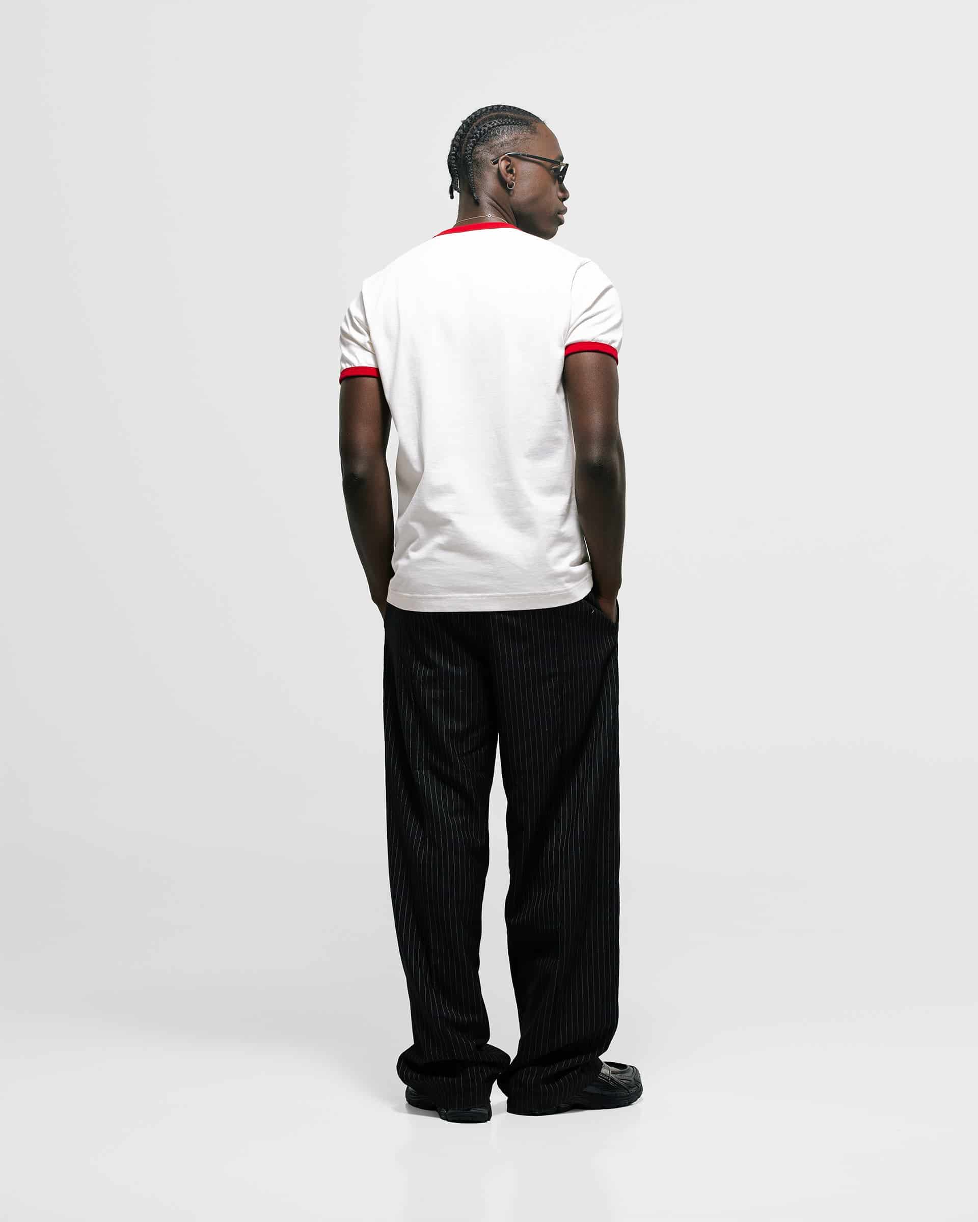 Camiseta Tutto Bene Ringer Fit - Blanco Hueso - miniatura 3