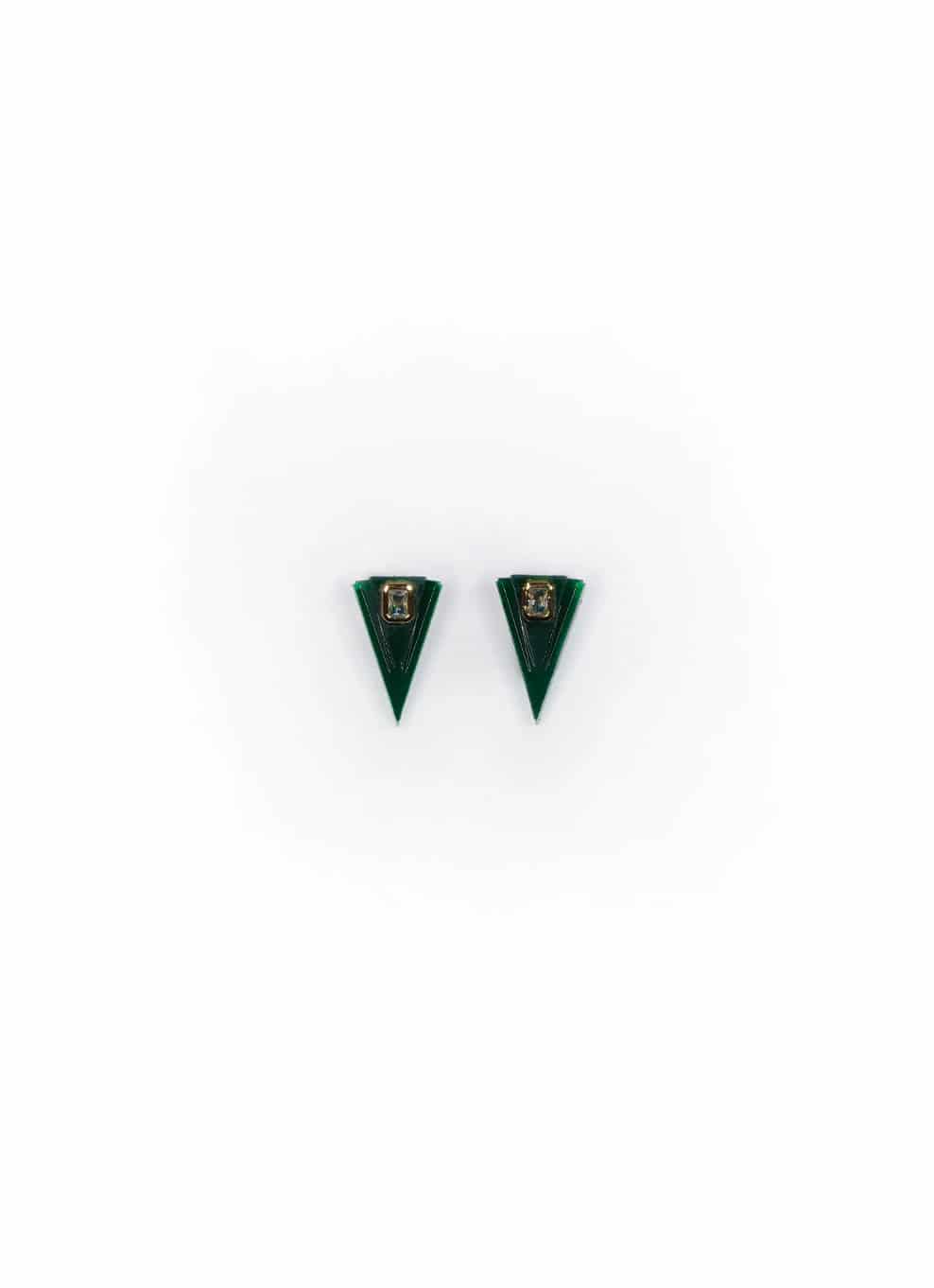 JVxTH - S GREEN EARRINGS - miniatura 4