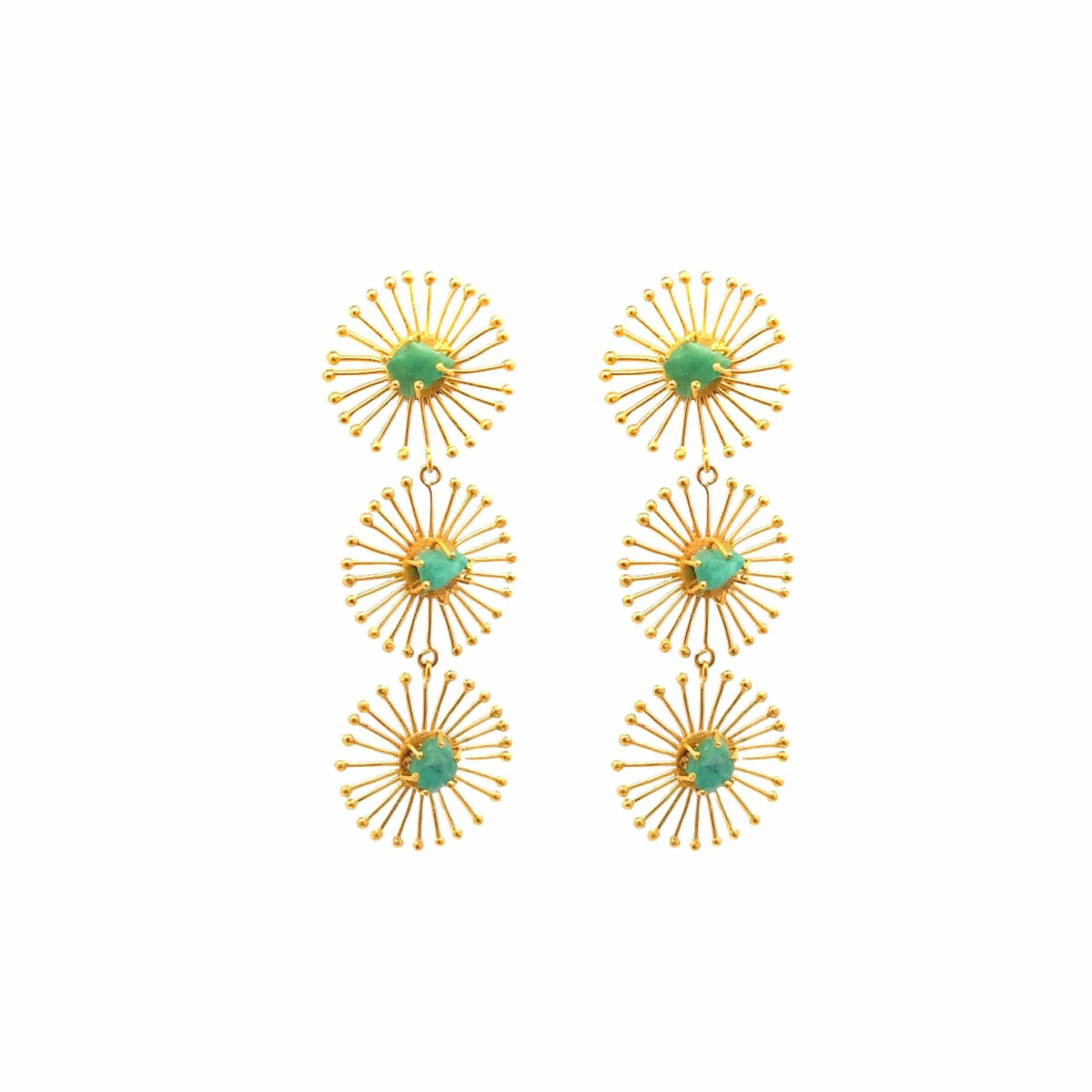 Triple Dandelion Earrings - miniatura 1