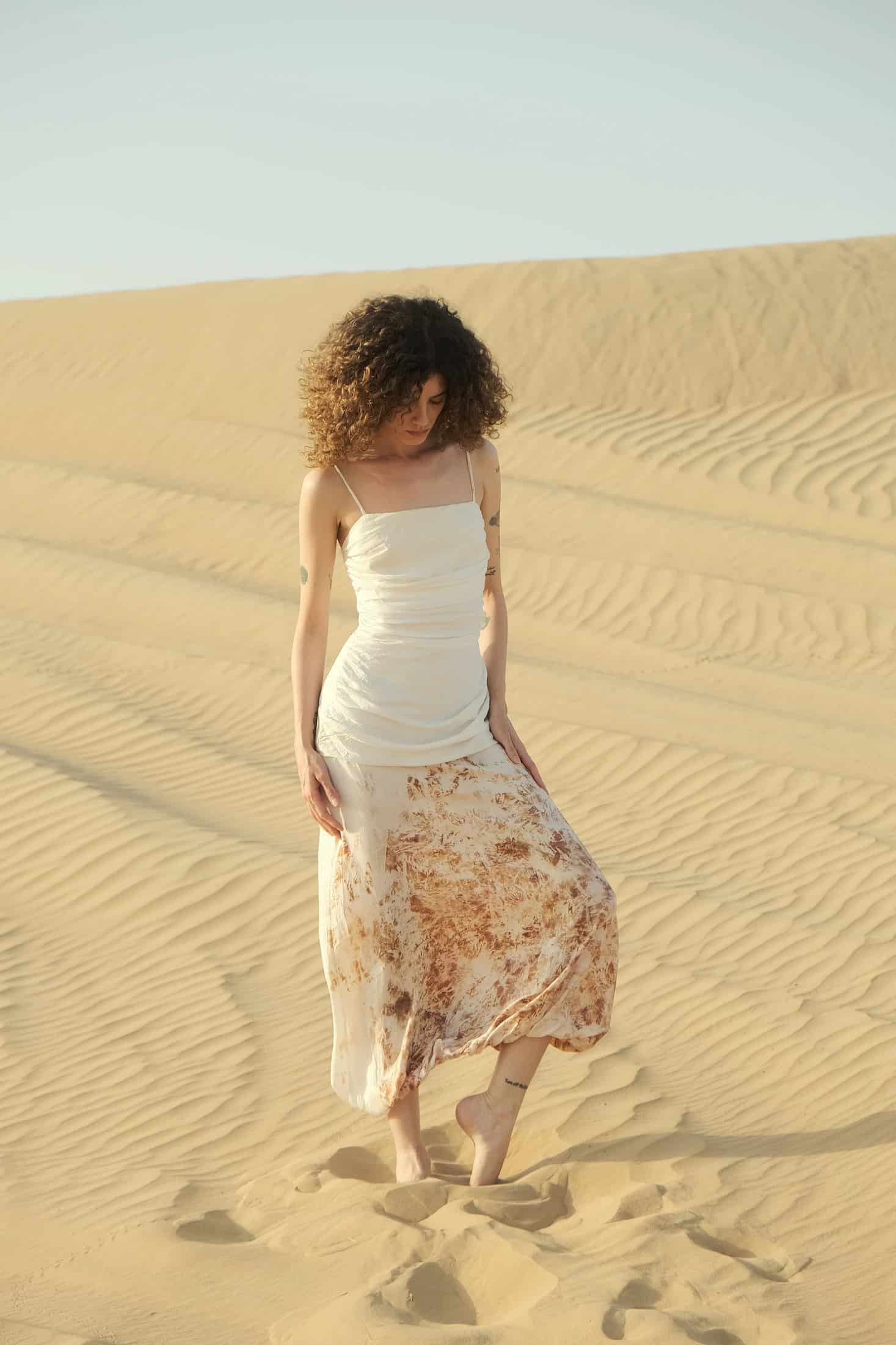 Draped Silk Twill Jumpsuit - miniatura 2