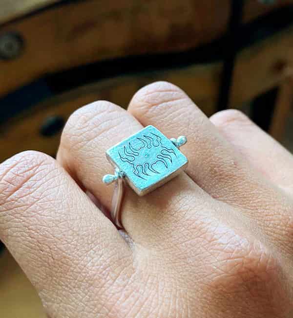 ✴︎ Anillo Ritual 🩸 Cc: caníbal ft. Exuvia ✴︎ En Plata ✴︎ - miniatura 4