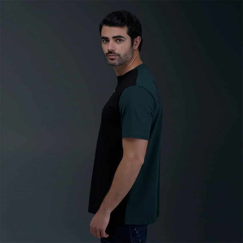Camiseta Regular Negro Verde - miniatura 3