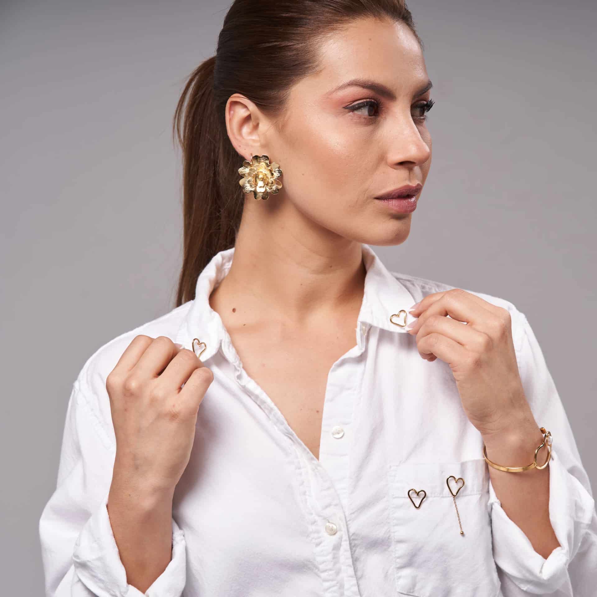 Petal Bliss Flower Earrings - miniatura 4