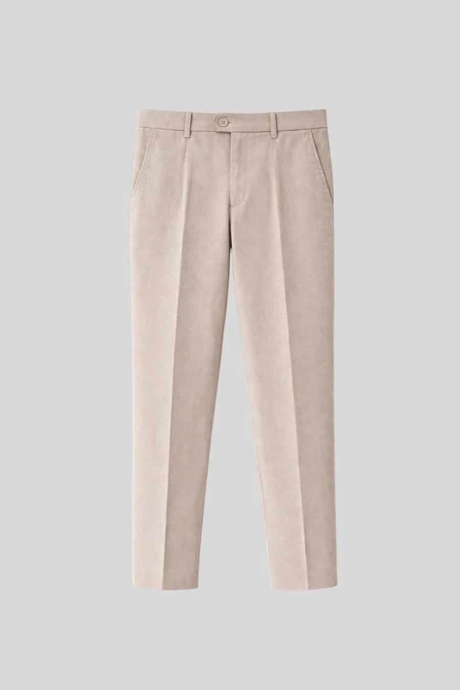 Men's pants beige vittorio - miniatura 2