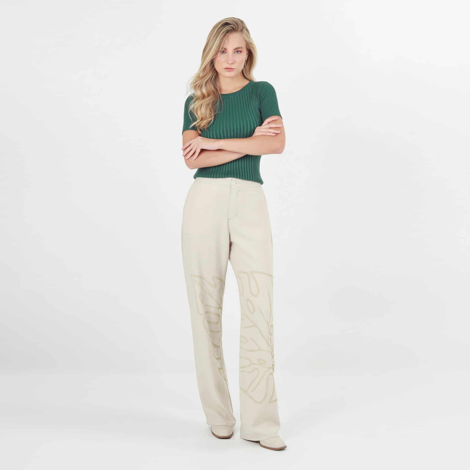 Pantalon Tiro Alto Bota Recta - miniatura 1
