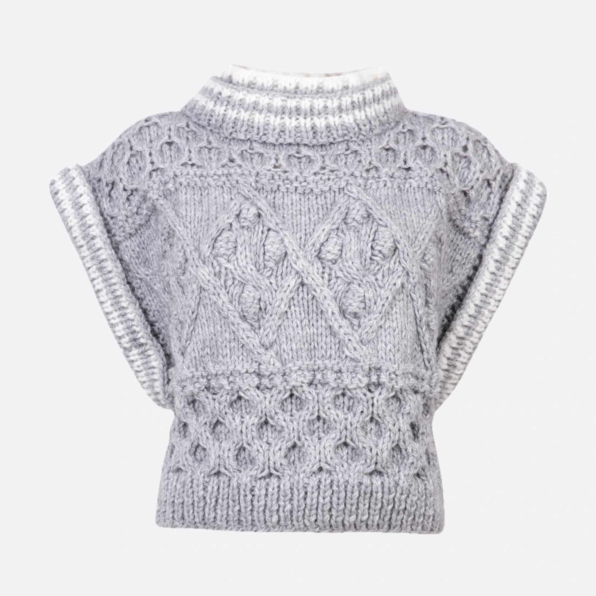 TINA ARMHOLE SLEEVE KNIT SWEATER - miniatura 1