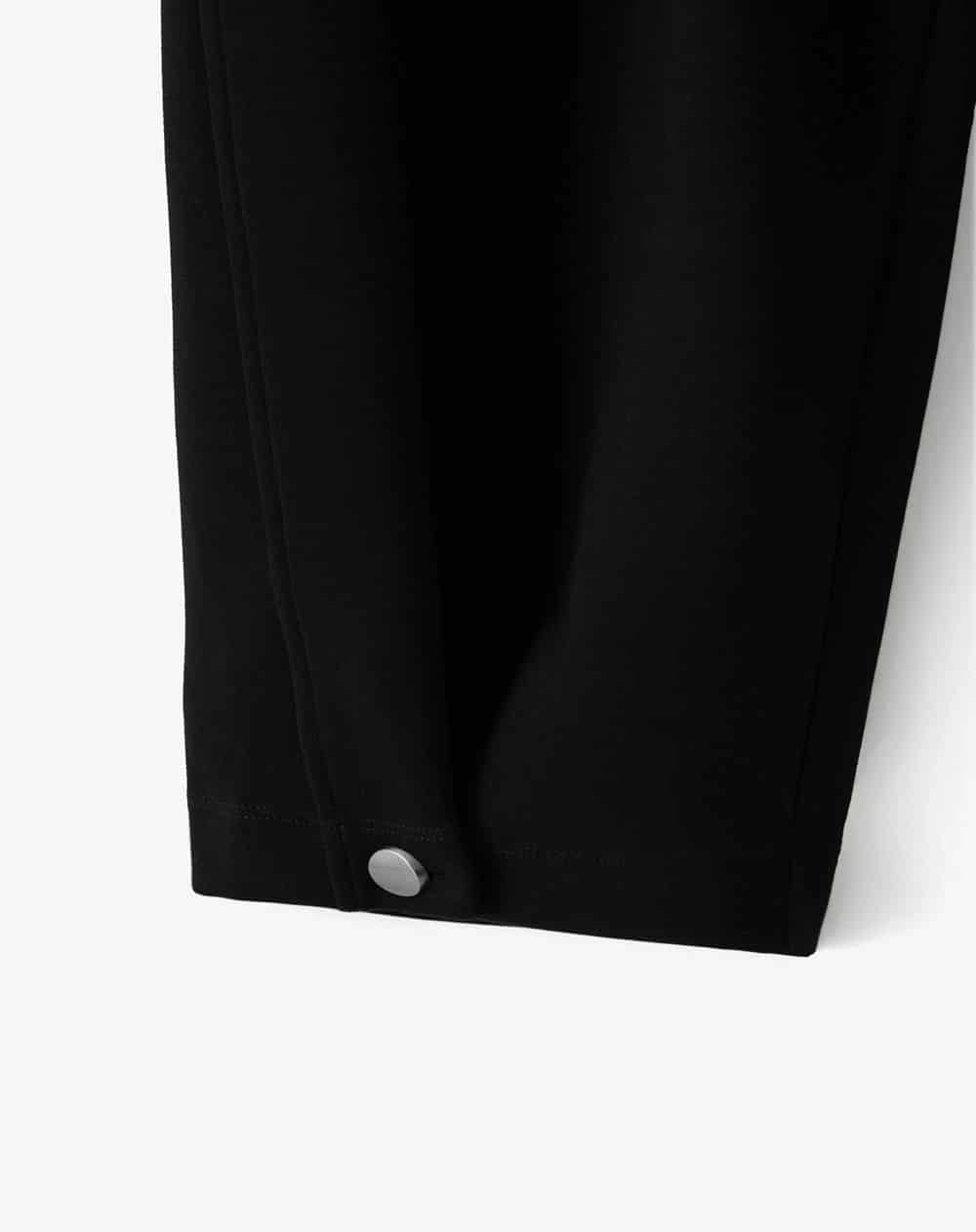 Pantalón loose tiro medio negro mujer - miniatura 3