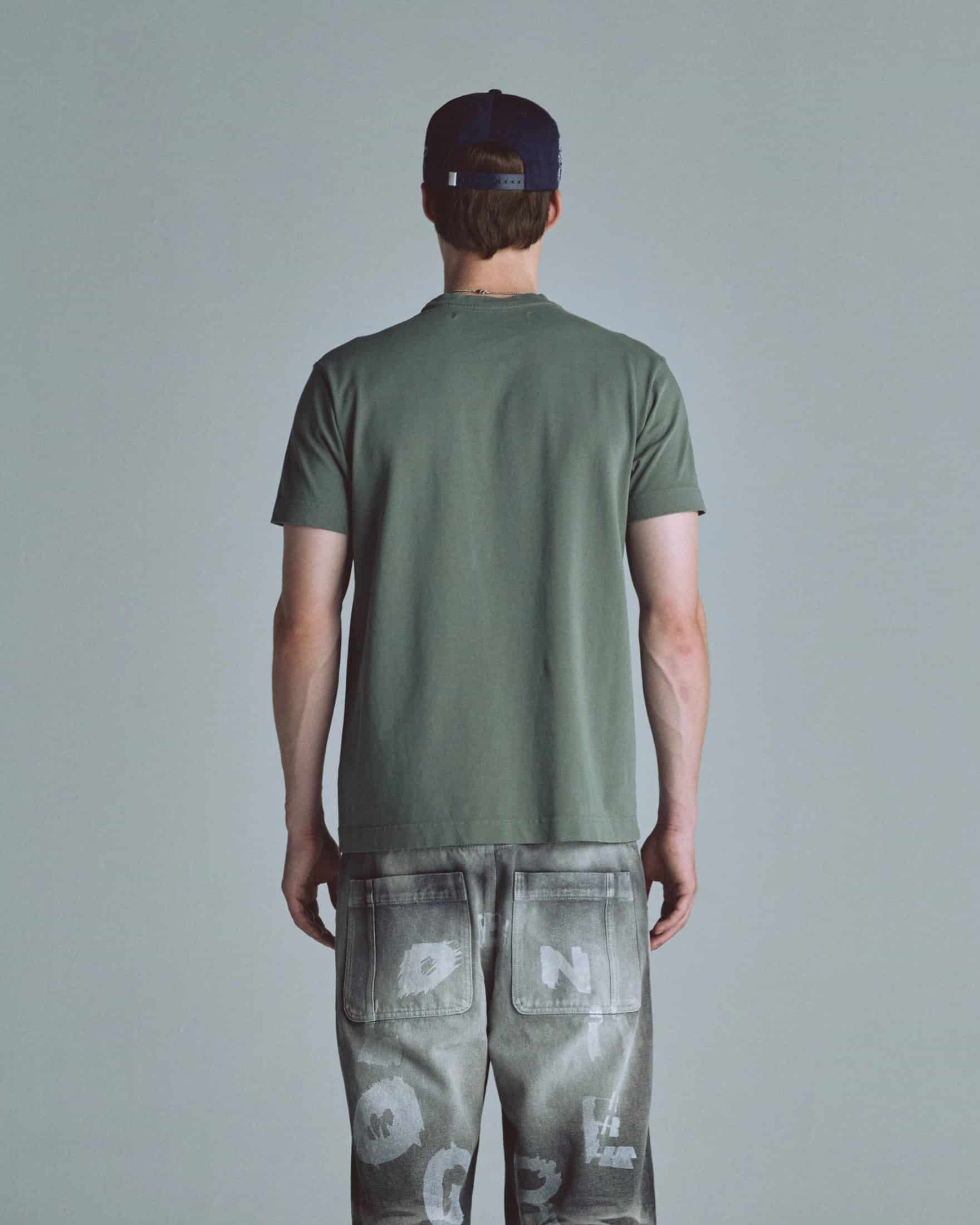 Basics Undergold Company Regular Fit Tshirt Olive Green - miniatura 7