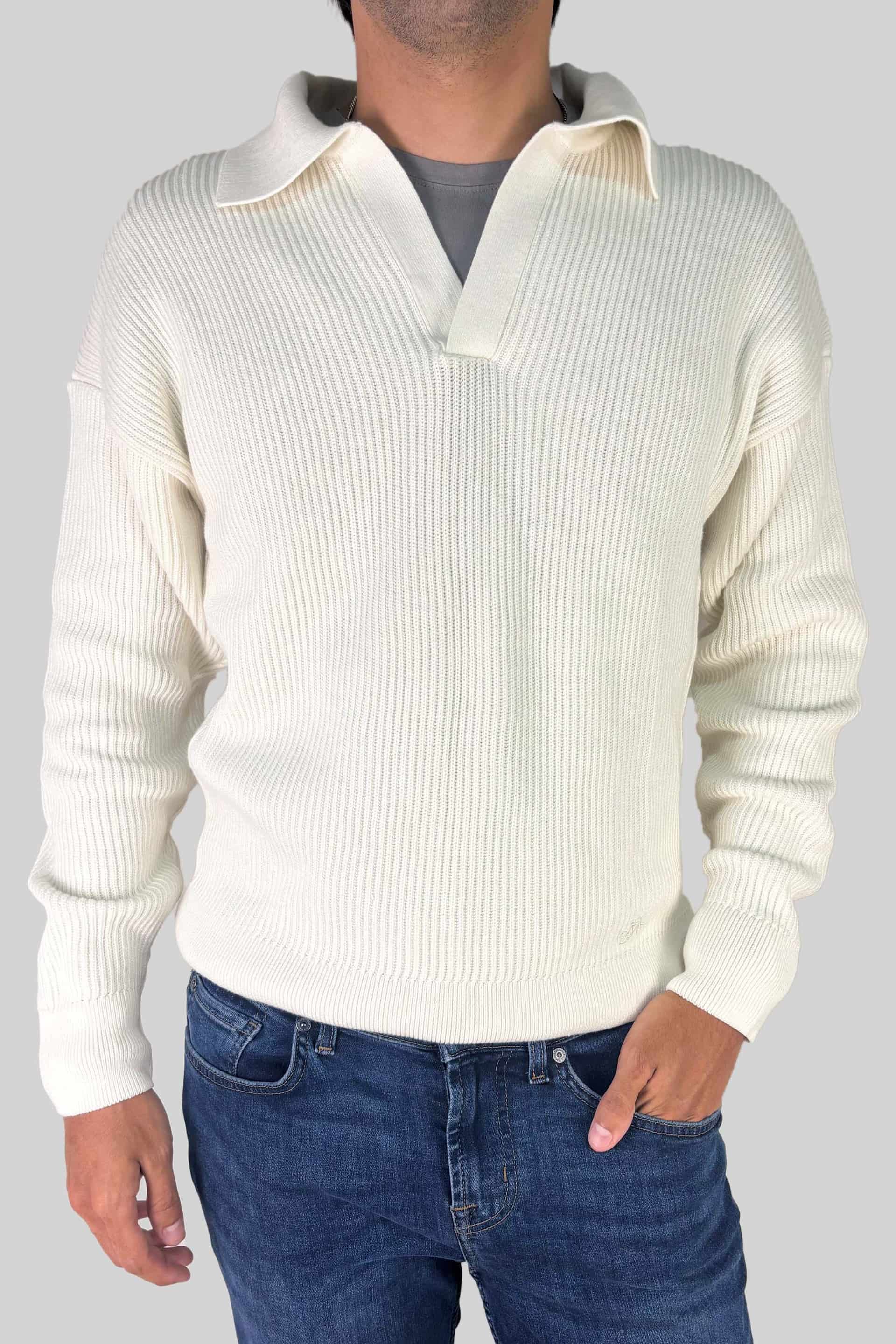 SACO LINED COLLAR OFF WHITE - miniatura 1