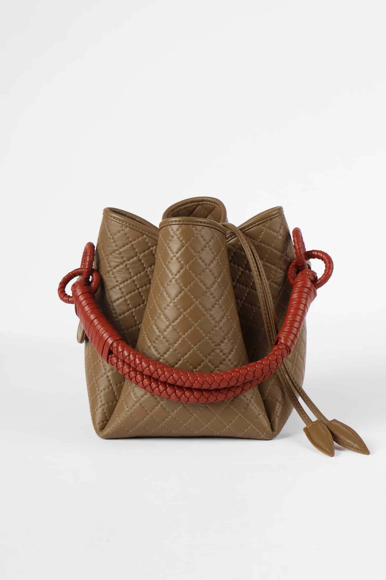 Tulip Bucket Bag, Olive & Brick - miniatura 1