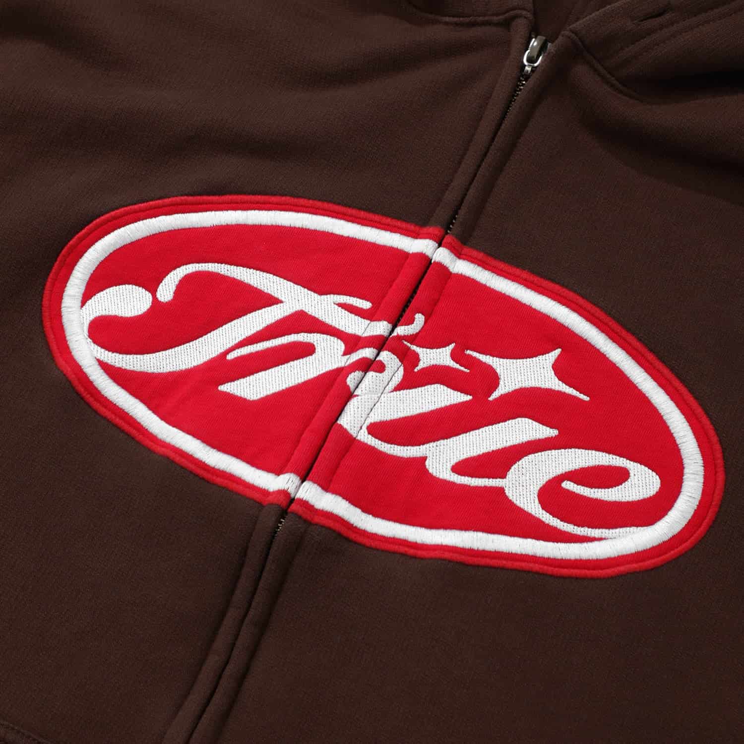 True Stamp Zipper Hoodie - Brown - miniatura 4