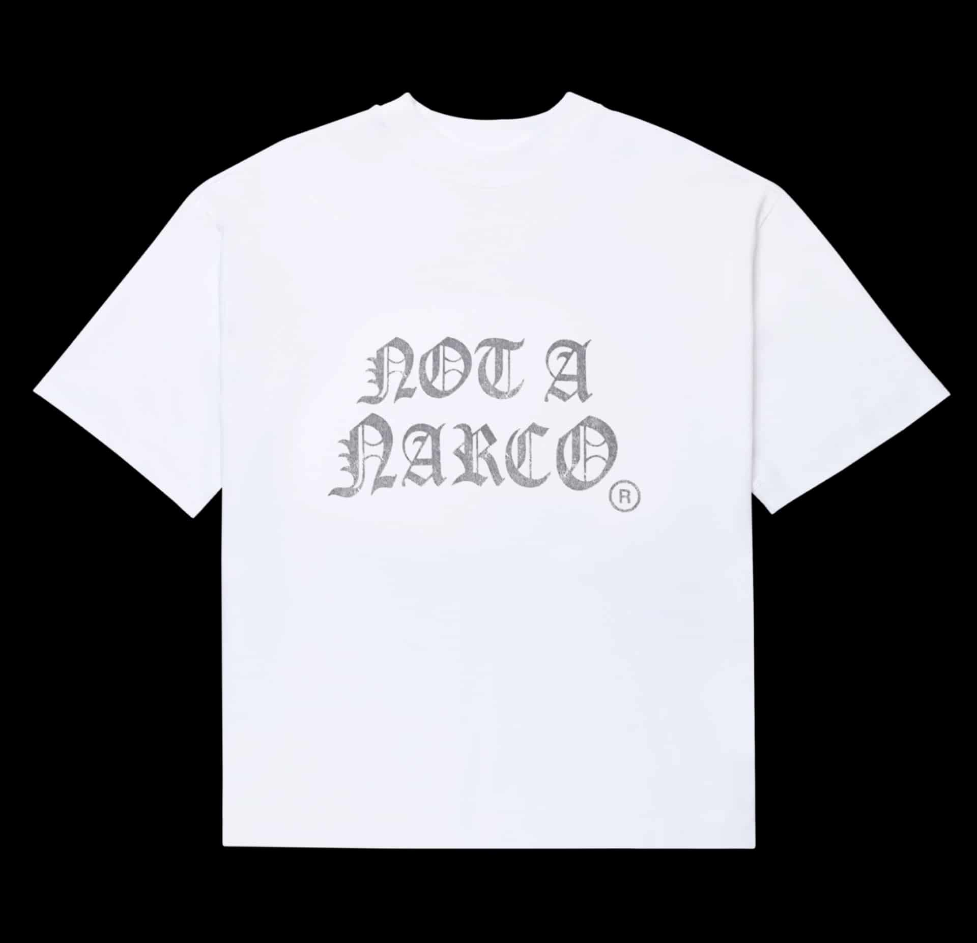 NOT A NARCO WHITE T-SHIRT - miniatura 1