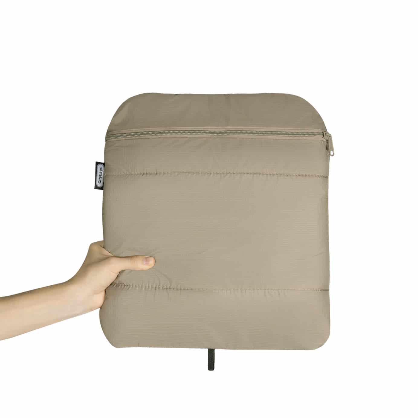 Morral Cabina Tapa Citybags Beige - miniatura 2
