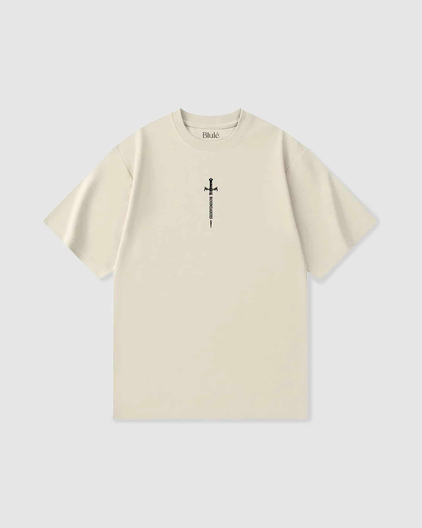 Oversized T Shirt Boundaries Vanilla - miniatura 2