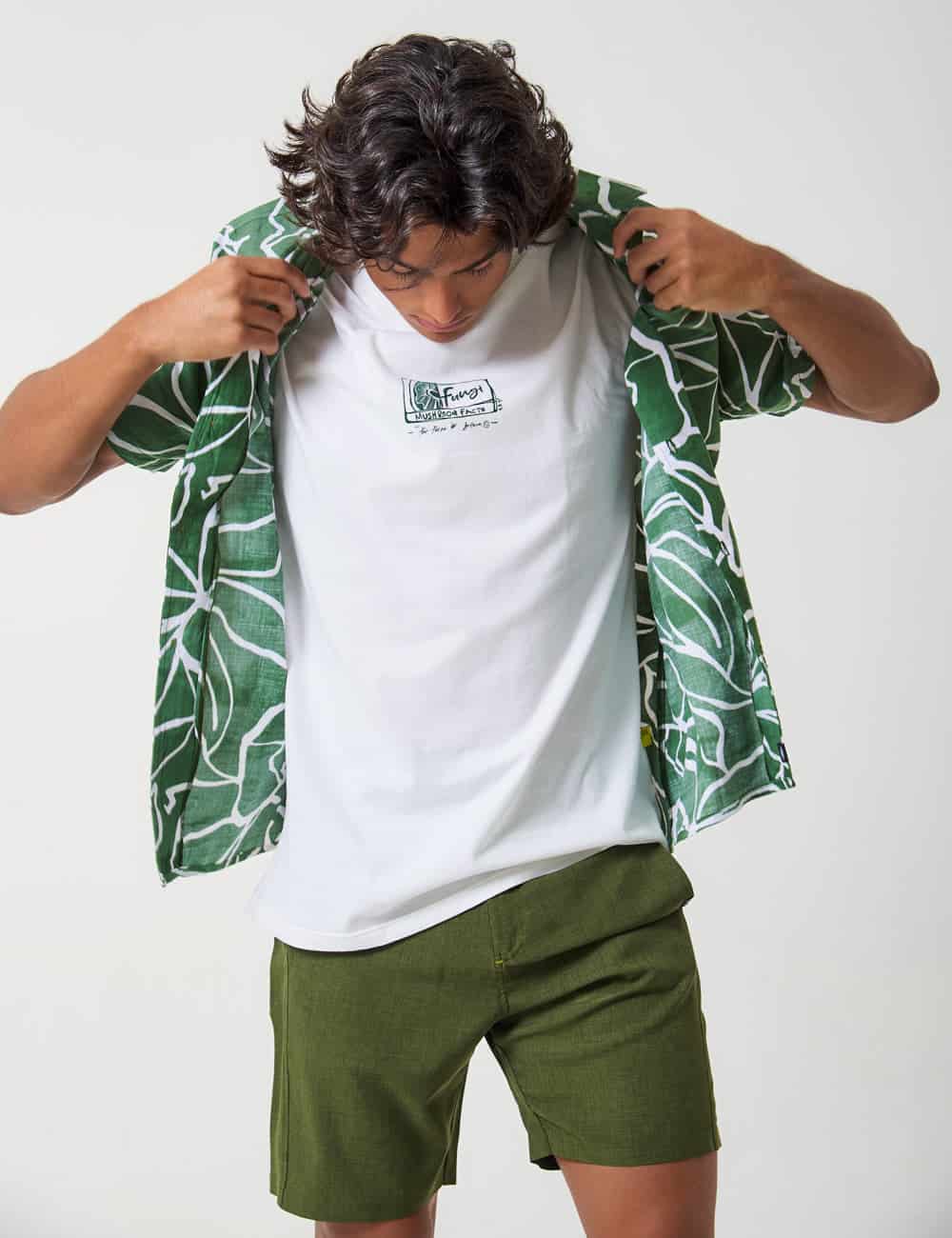 Camiseta Oversize Micelio crudo Unisex - miniatura 5