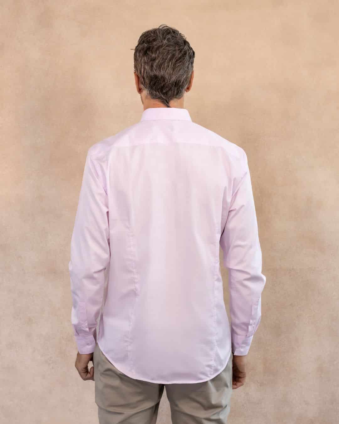 Camisa Antimanchas Popelina Light Pink - Talla Regular - miniatura 3