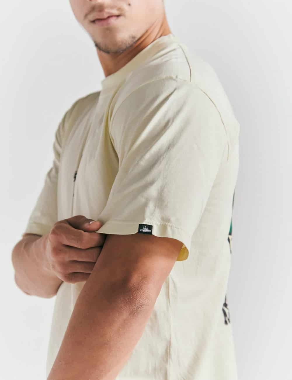 Camiseta Oversize Baja la marea  amarillo pastel Hombre - miniatura 6